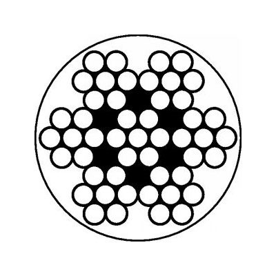 Lano 7x7 PVC - 1.4401: 4/8